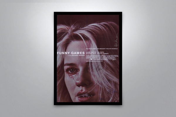 Funny Games Signed Poster with COA