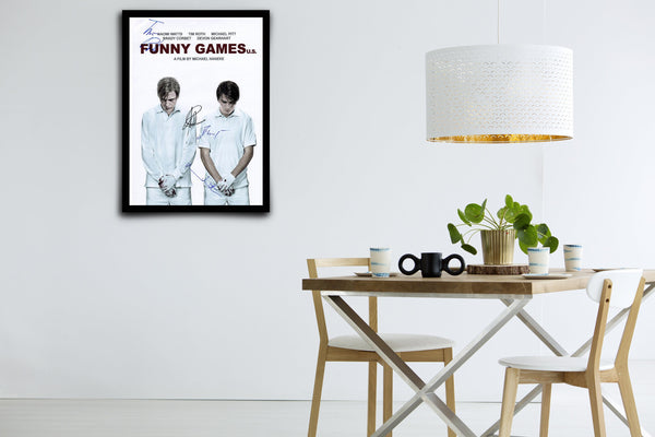 Funny Games U.S. Signed Poster with COA