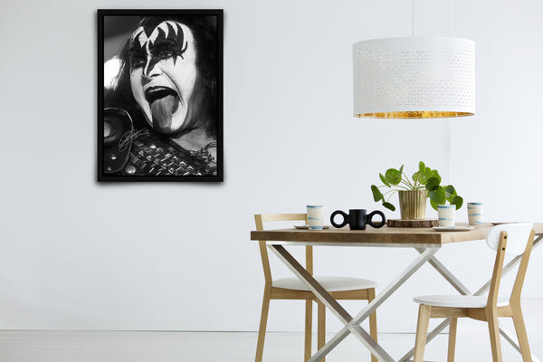Gene Simmons (KISS) Signed Poster with COA