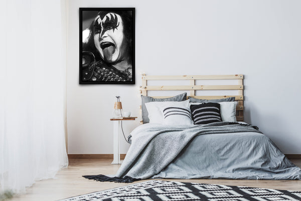 Gene Simmons (KISS) Signed Poster with COA