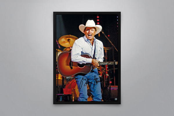 George Strait Signed Poster with COA