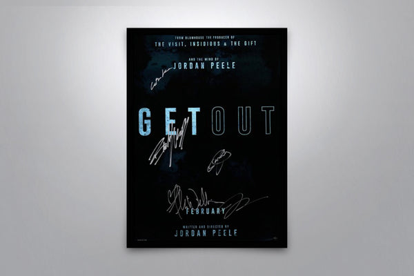 Get Out Signed Poster with COA