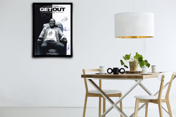 Get Out Signed Poster with COA