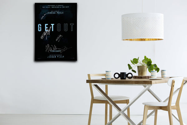 Get Out Signed Poster with COA