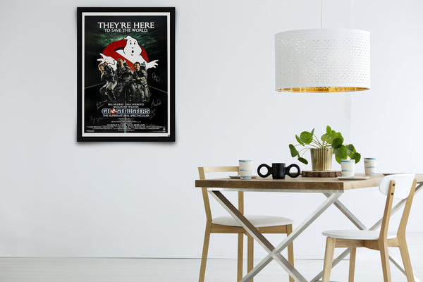 Ghostbusters Signed Poster with COA