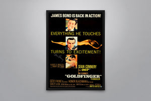 James Bond: Goldfinger Signed Poster with COA