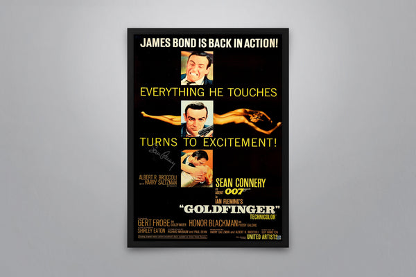 James Bond: Goldfinger Signed Poster with COA