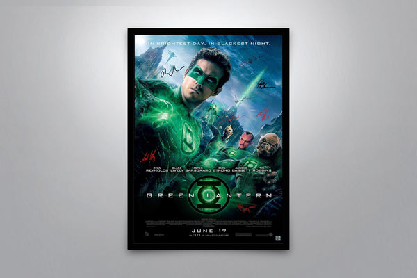 Green Lantern Signed Poster with COA