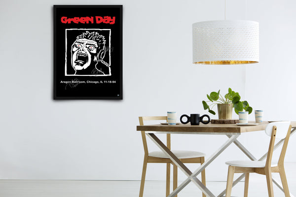 Green Day Signed Poster with COA