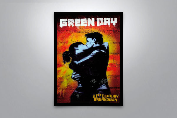 Green Day: 21st Century Breakdown Signed Poster with COA