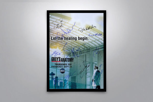 Grey's Anatomy Signed Poster with COA