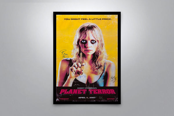 Planet Terror Signed Poster with COA