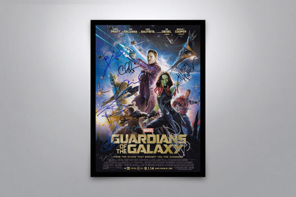 Guardians of the Galaxy Signed Poster with COA