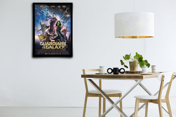 Guardians of the Galaxy Signed Poster with COA