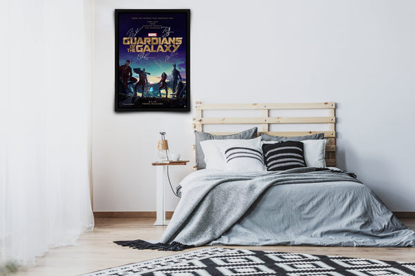Guardians of the Galaxy Signed Poster with COA