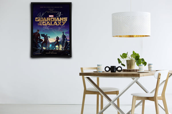 Guardians of the Galaxy Signed Poster with COA