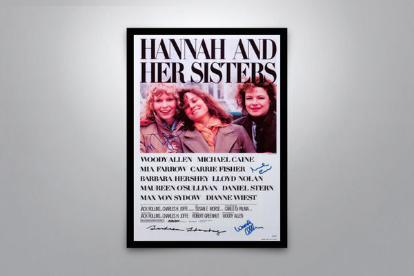 Hannah and Her Sisters Signed Poster with COA