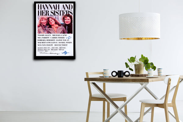 Hannah and Her Sisters Signed Poster with COA