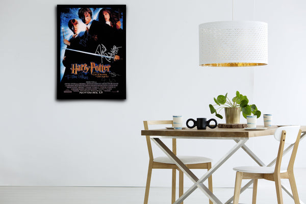 Harry Potter and the Chamber of Secrets Signed Poster with COA