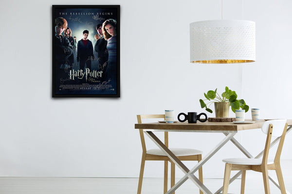 Harry Potter and the Order of Phoenix Signed Poster with COA