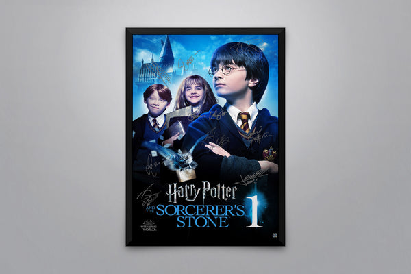 Harry Potter and the Sorcerer's Stone Signed Poster with COA