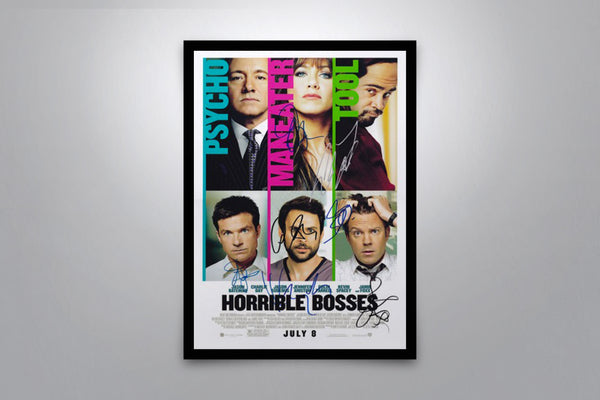 Horrible Bosses Signed Poster with COA