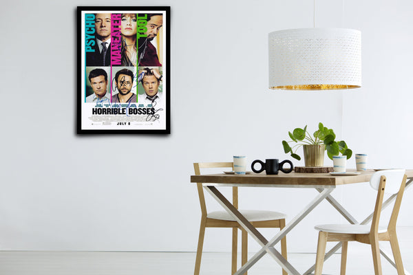 Horrible Bosses Signed Poster with COA