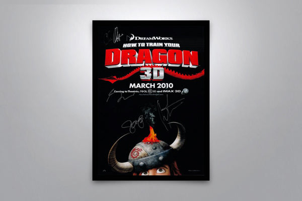 How to Train Your Dragon - Signed Poster + COA