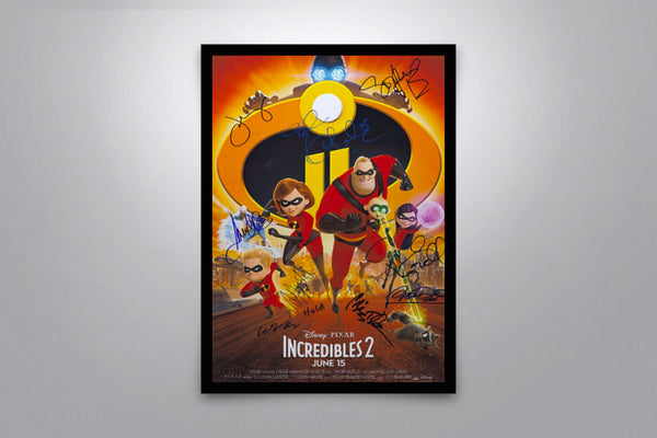 Incredibles 2 Signed Poster with COA