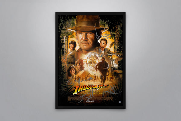 INDIANA JONES AND THE KINGDOM OF THE CRYSTAL SKULL - Signed Poster + COA