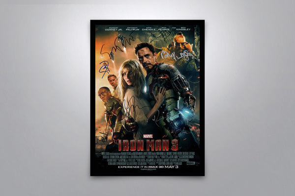 Iron Man 3 Signed Poster with COA