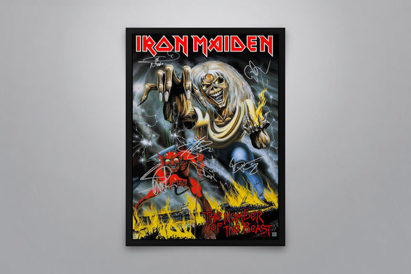 Iron Maiden Signed Poster with COA