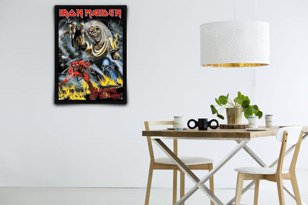 Iron Maiden Signed Poster with COA