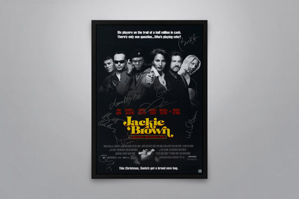 Jackie Brown Signed Poster with COA