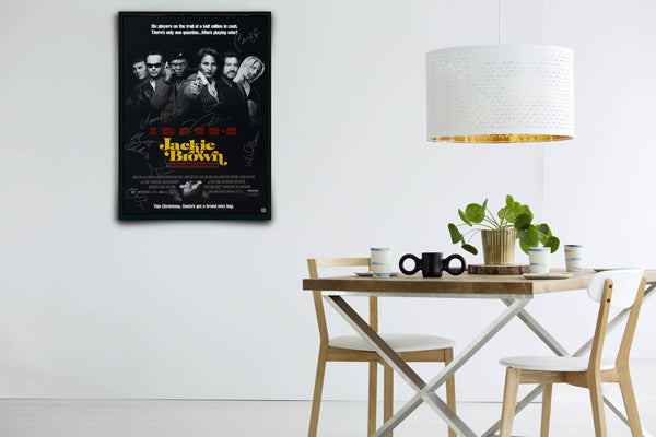 Jackie Brown Signed Poster with COA
