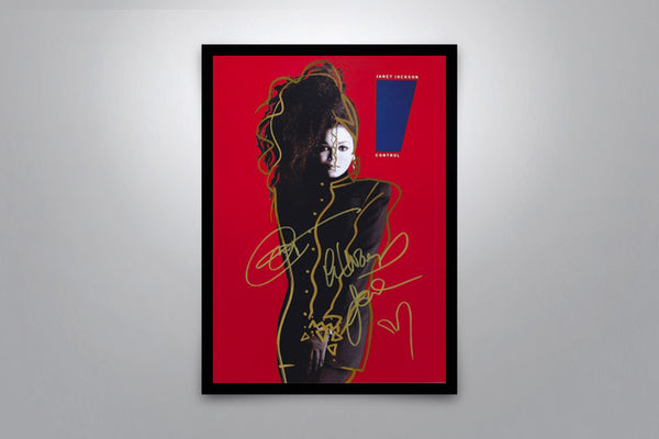 Janet Jackson: Control Signed Poster with COA