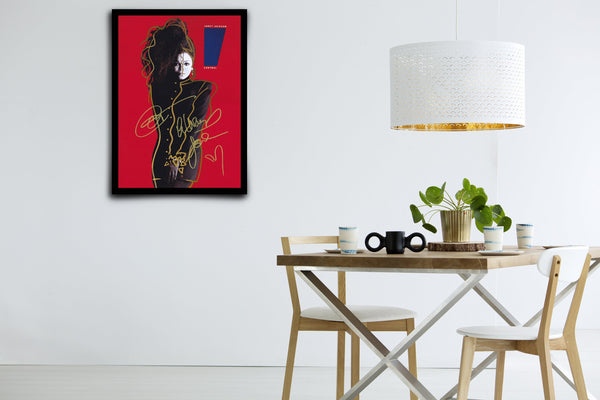 Janet Jackson: Control Signed Poster with COA