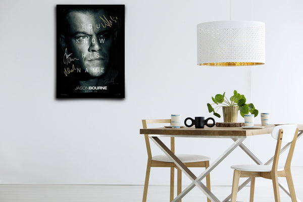 Jason Bourne Signed Poster with COA