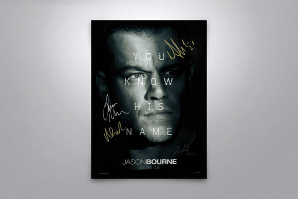 Jason Bourne Signed Poster with COA