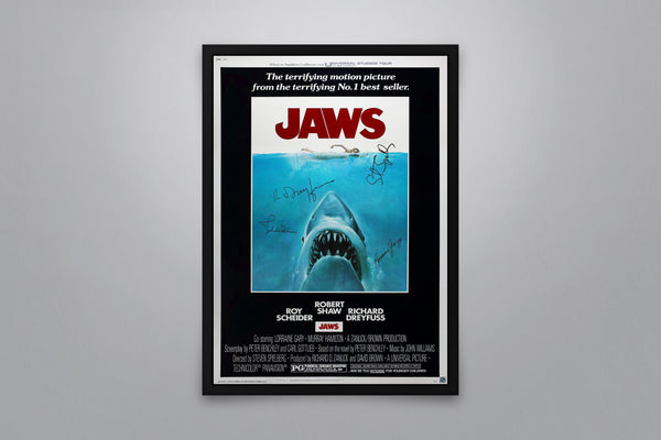 Jaws Signed Poster with COA
