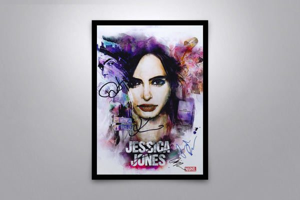 Jessica Jones Signed Poster with COA