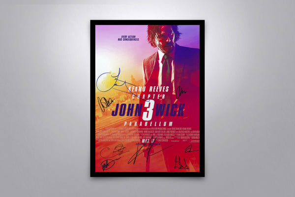 John Wick: Chapter 3 Parabellum Signed Poster with COA
