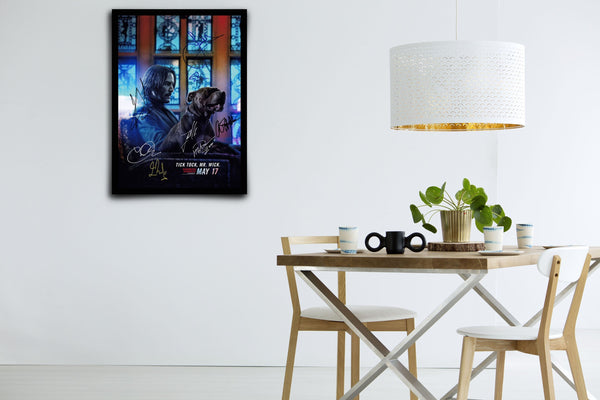 John Wick: Chapter 3 Parabellum Signed Poster with COA