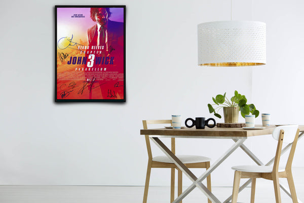 John Wick: Chapter 3 Parabellum Signed Poster with COA