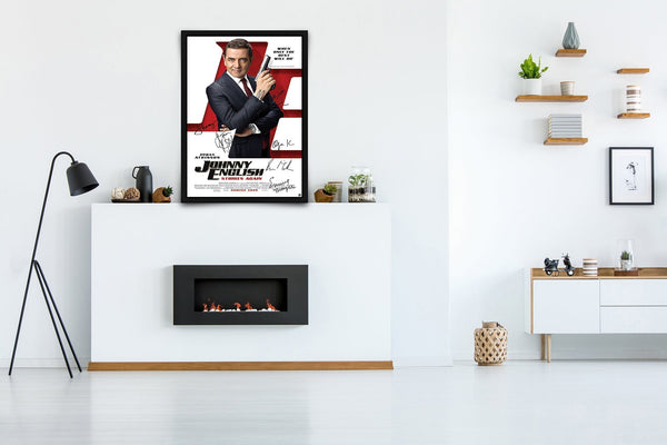 Johnny English Strikes Again Signed Poster with COA