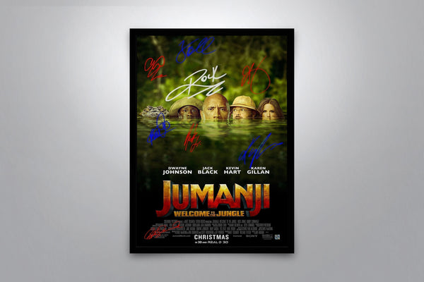 Jumanji: Welcome to the Jungle Signed Poster with COA