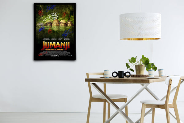 Jumanji: Welcome to the Jungle Signed Poster with COA
