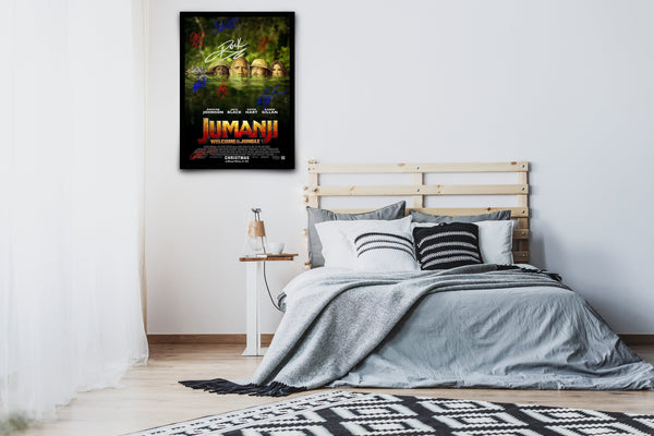 Jumanji: Welcome to the Jungle Signed Poster with COA