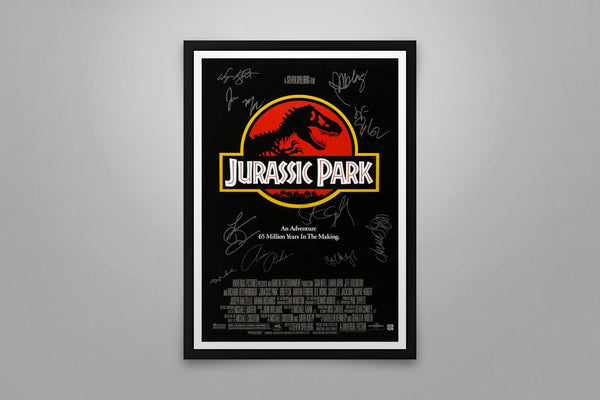 Jurassic Park Signed Poster with COA