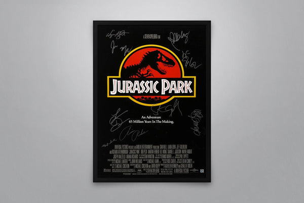 Jurassic Park Signed Poster with COA